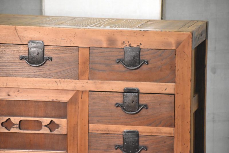 Antique Mingei Merchants Chest Width:1215mm - Image 12