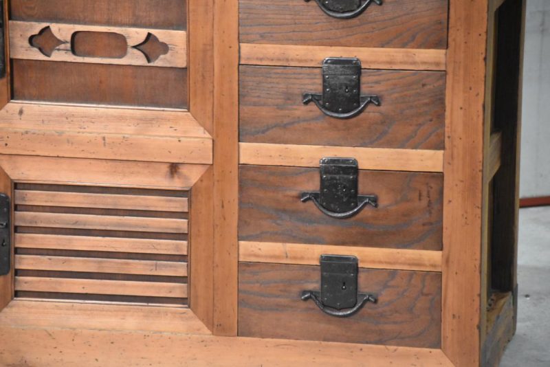 Antique Mingei Merchants Chest Width:1215mm - Image 11
