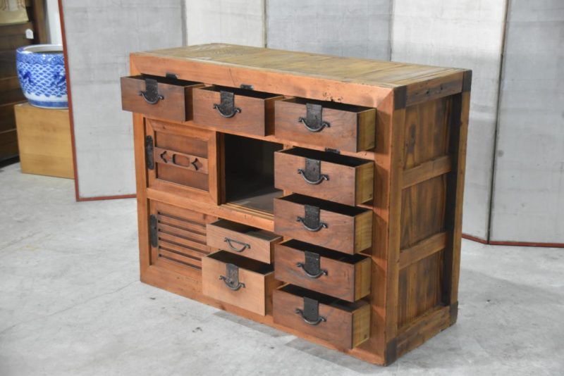 Antique Mingei Merchants Chest Width:1215mm - Image 8