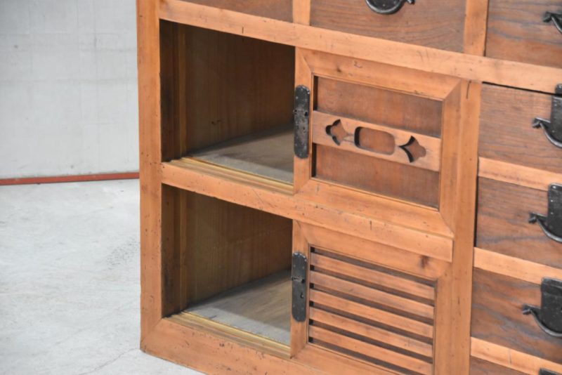 Antique Mingei Merchants Chest Width:1215mm - Image 7