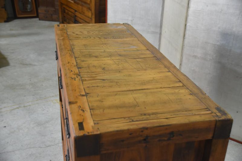 Antique Mingei Merchants Chest Width:1215mm - Image 6