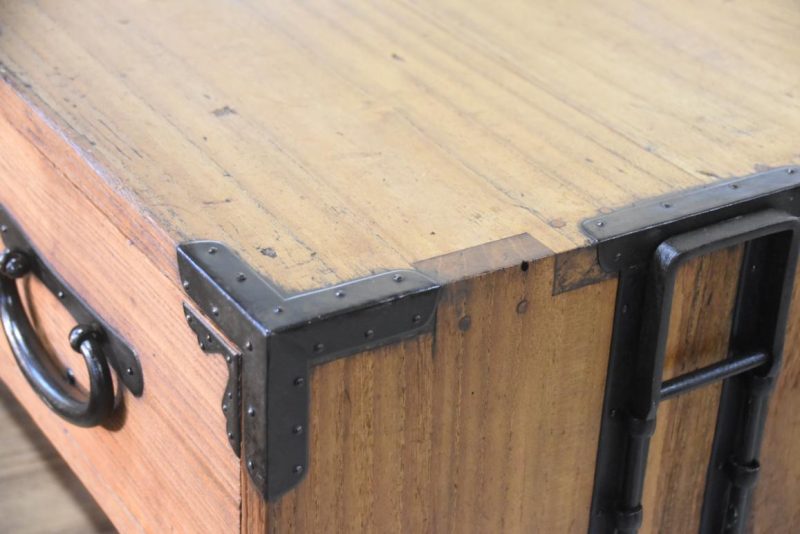 Antique 2 Section Clothing Chest 5 Drawers Width:950mm - Image 10