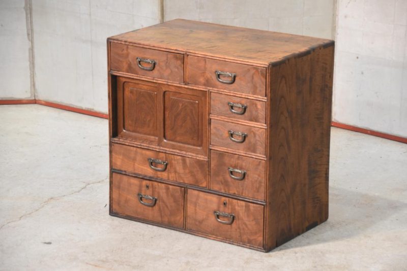 Elm Wood Kodansu Small Accessories Chest Width:550mm