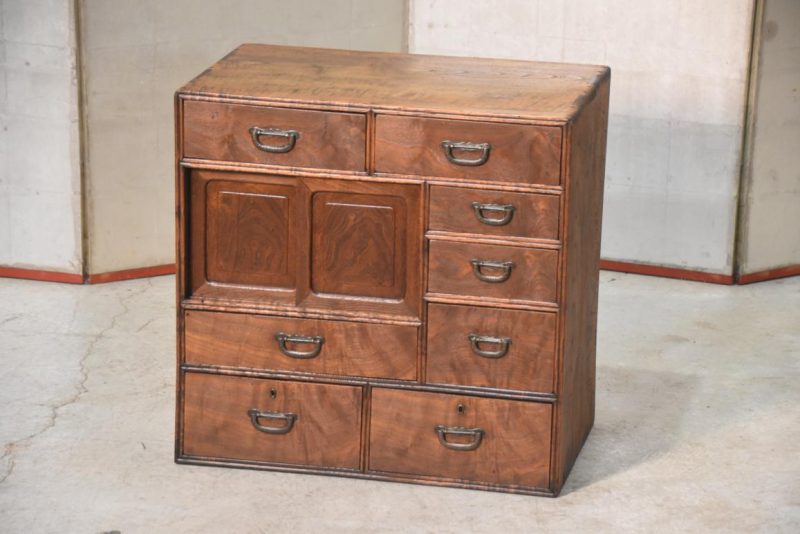 Elm Wood Kodansu Small Accessories Chest Width:550mm - Image 13