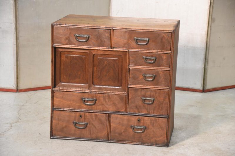 Elm Wood Kodansu Small Accessories Chest Width:550mm - Image 12