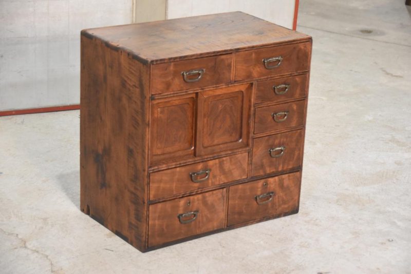 Elm Wood Kodansu Small Accessories Chest Width:550mm - Image 2