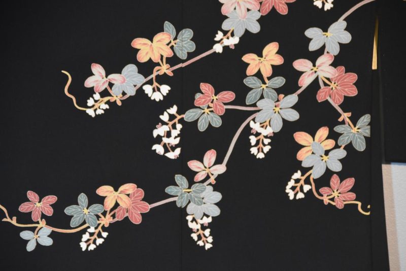 Vintage Japanese Silk Haori Jacket - Image 2
