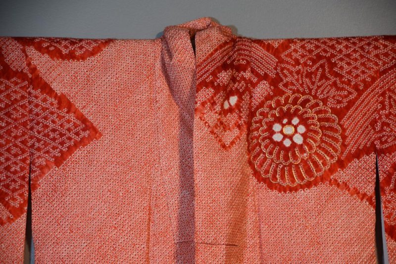 Japanese Shibori Furisode Kimono - Image 4