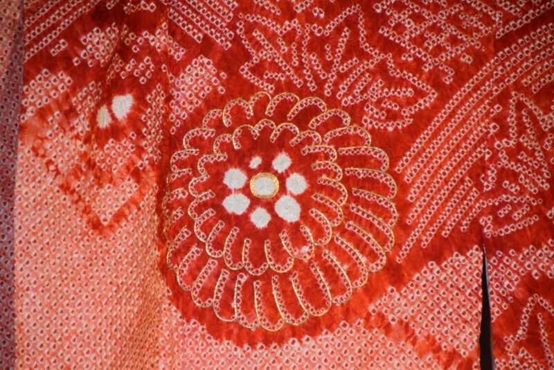 Japanese Shibori Furisode Kimono - Image 3