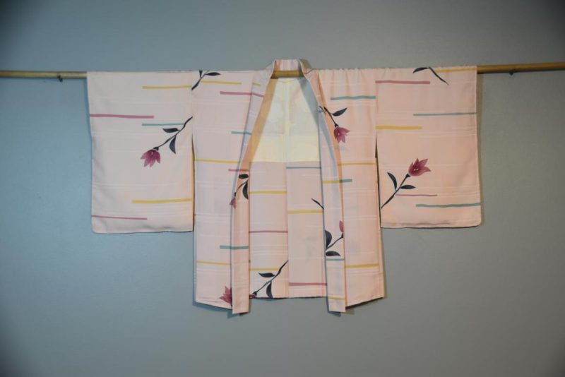 Vintage Japanese Silk Haori Jacket - Image 3
