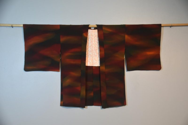 Vintage Japanese Silk Haori Jacket - Image 3