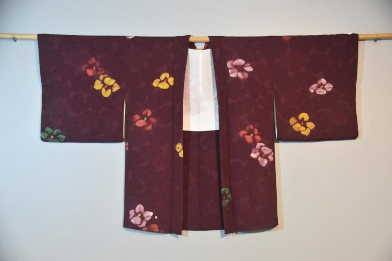 Vintage Japanese Silk Haori Jacket - Image 3