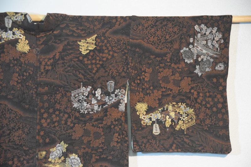 Vintage Japanese Silk Haori Jacket - Image 2
