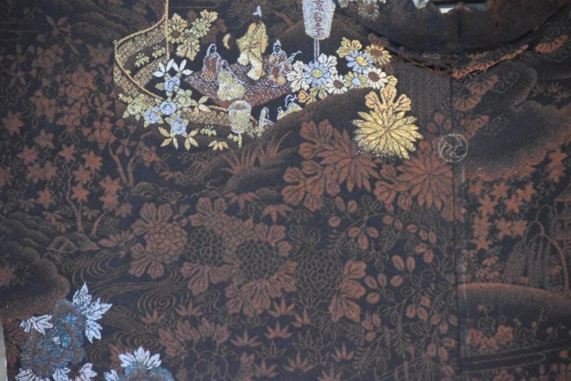 Vintage Japanese Silk Haori Jacket - Image 5