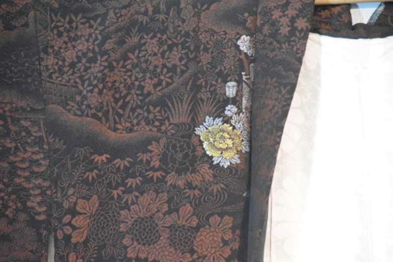 Vintage Japanese Silk Haori Jacket - Image 4