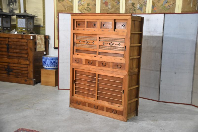 Antique Japanese Kitchen Chest Width:1200mm - Image 10