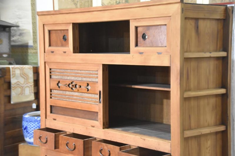 Antique Japanese Kitchen Chest Width:1200mm - Image 6