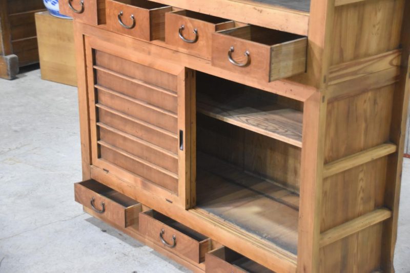 Antique Japanese Kitchen Chest Width:1200mm - Image 5