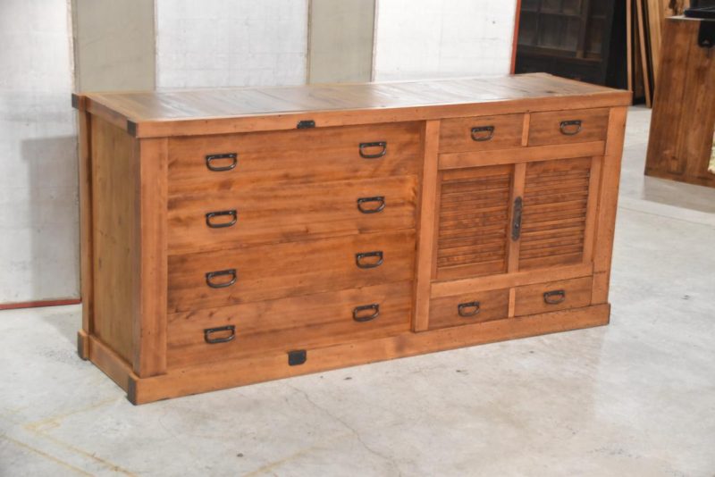 Japanese Gifu Region Futon Dansu Sideboard Width:1700mm - Image 2