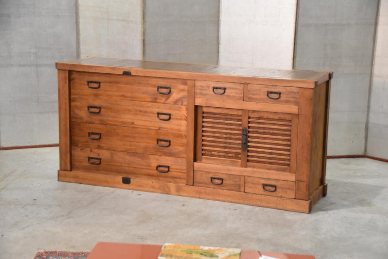 Japanese Gifu Region Futon Dansu Sideboard Width:1700mm - Image 12