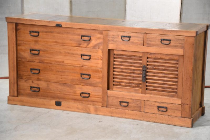 Japanese Gifu Region Futon Dansu Sideboard Width:1700mm - Image 11