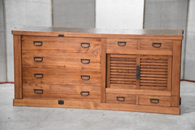 Japanese Gifu Region Futon Dansu Sideboard Width:1700mm - Image 8