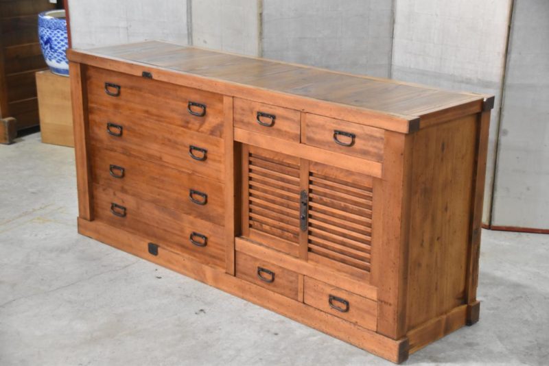 Japanese Gifu Region Futon Dansu Sideboard Width:1700mm - Image 7