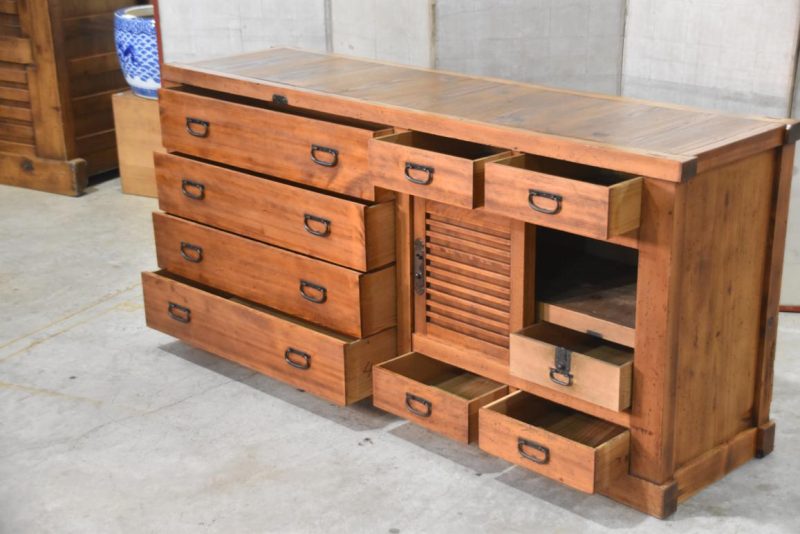 Japanese Gifu Region Futon Dansu Sideboard Width:1700mm - Image 6