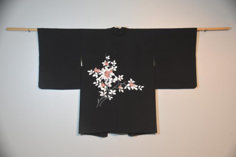 Japanese Black Silk Haori