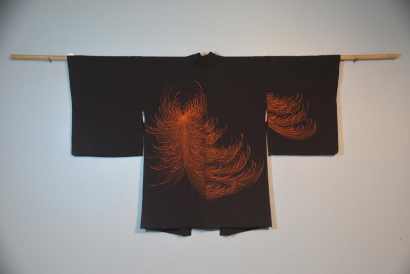 Japanese Black Silk Haori