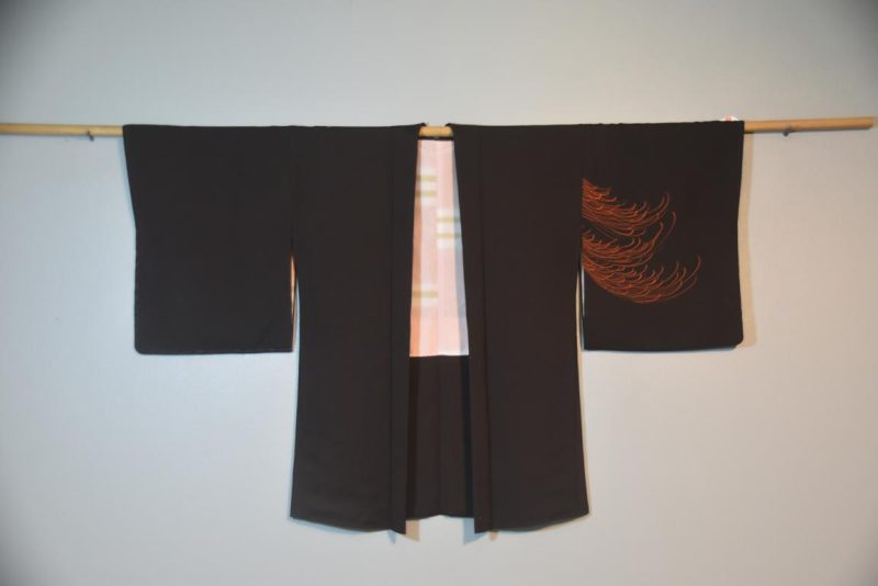 Japanese Black Silk Haori - Image 4