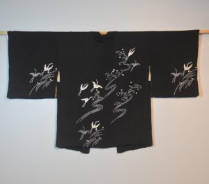 Japanese Black Silk Haori