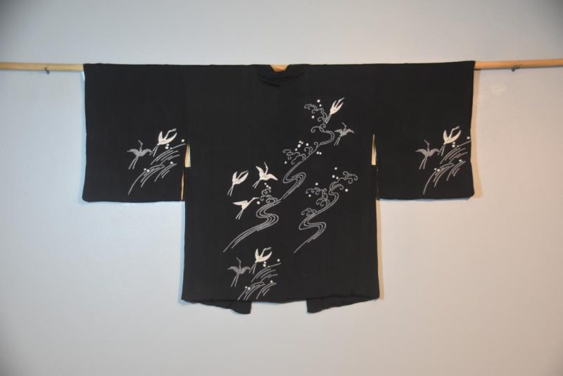 Japanese Black Silk Haori