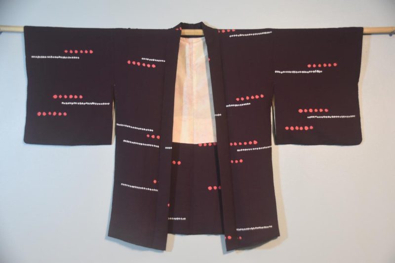 Japanese Vintage Silk Haori Jacket - Image 4