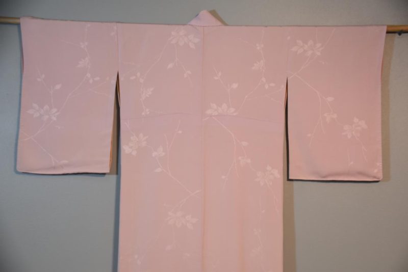 Japanese Vintage Silk Jacquard Kimono - Image 2