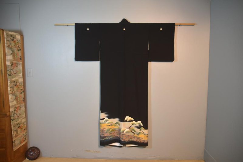 Japanese Vintage Silk Tomosode Kimono