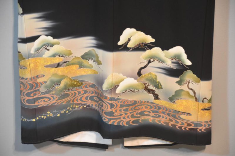Japanese Vintage Silk Tomosode Kimono - Image 6