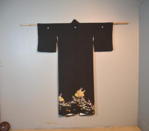 Japanese Vintage Silk Tomosode Kimono