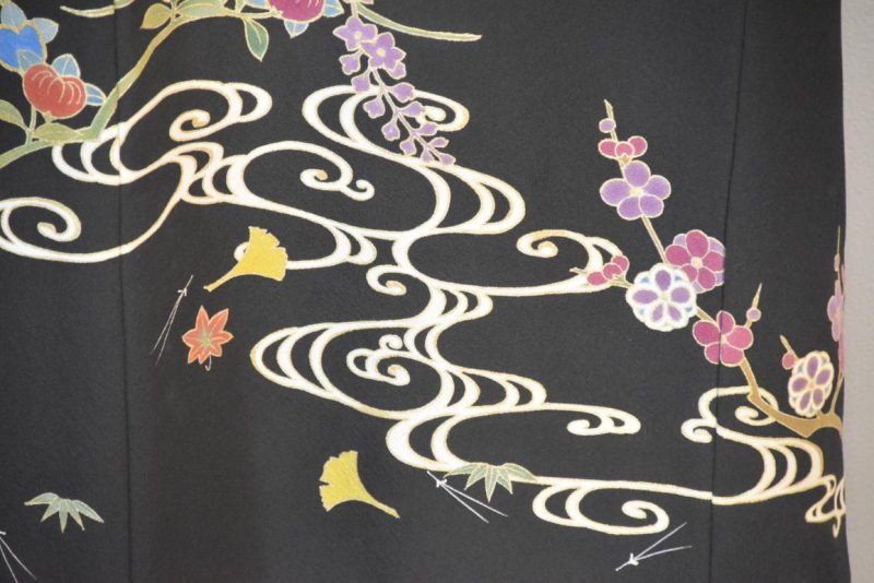 Japanese Vintage Silk Tomosode Kimono - Image 10