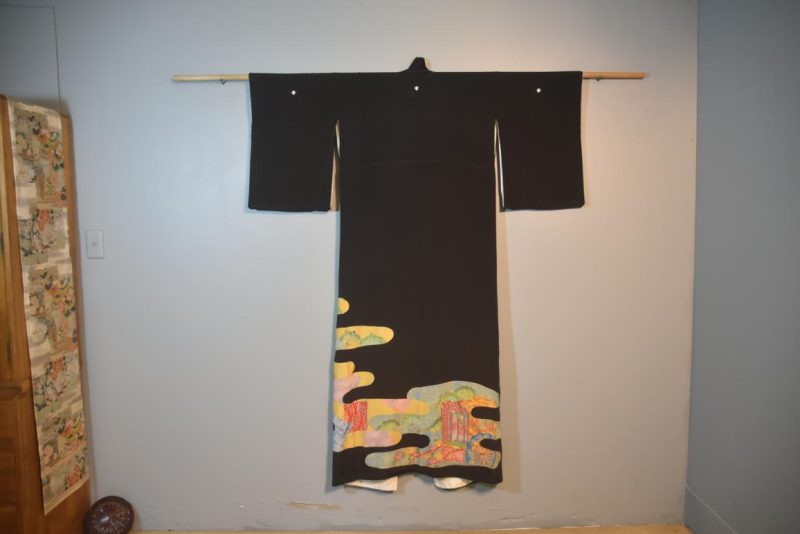 Japanese Vintage Silk Tomosode Kimono