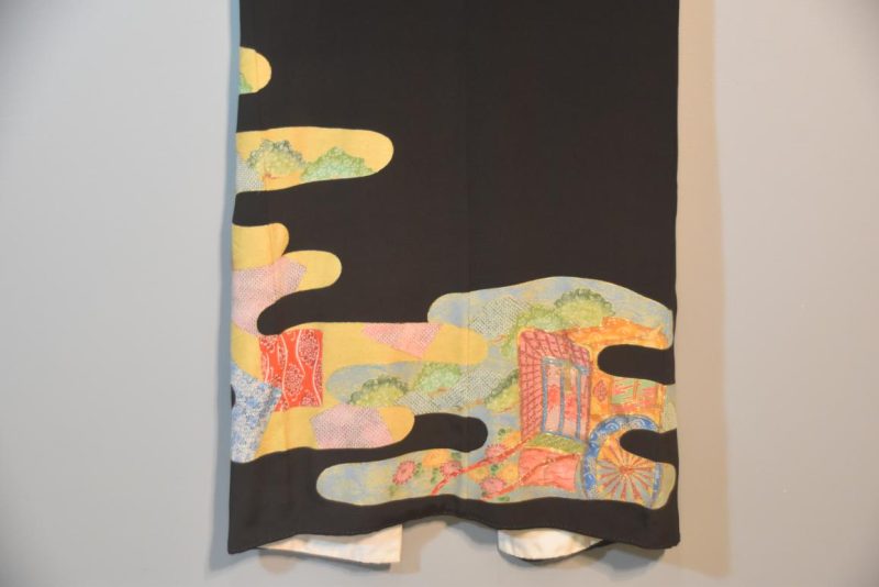 Japanese Vintage Silk Tomosode Kimono - Image 8