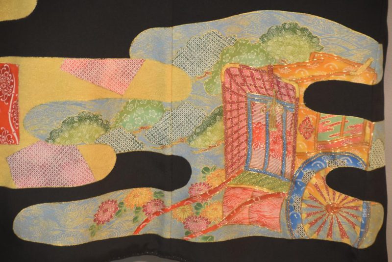 Japanese Vintage Silk Tomosode Kimono - Image 3
