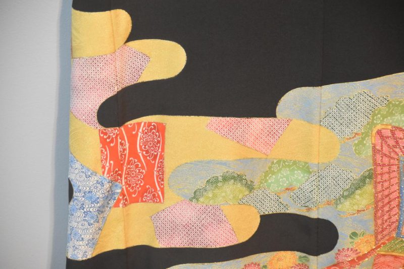 Japanese Vintage Silk Tomosode Kimono - Image 6