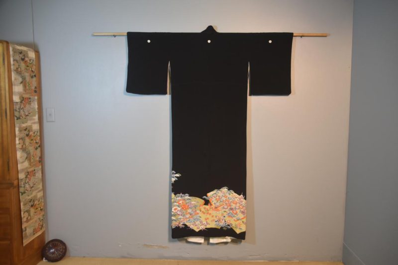 Japanese Vintage Silk Tomosode Kimono