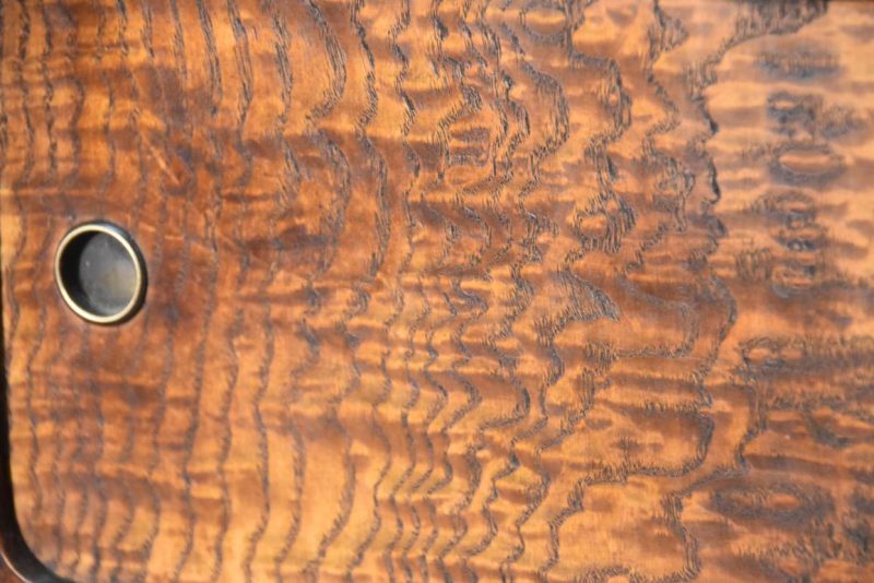 Vintage Burled Mulberry Chadansu Tea Utensil Chest Width:740mm - Image 9
