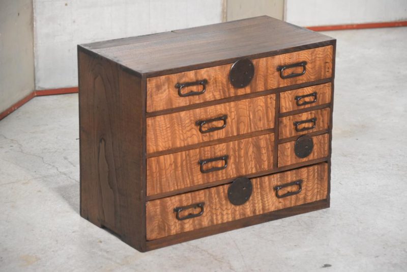 Elm Wood Kodansu Small Accessories Chest Width:545mm - Image 2