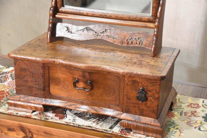 Japanese Kyodai Vanity Chest and Mirror - Image 2