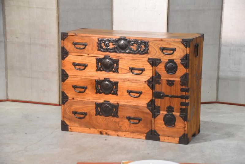 Antique Sendai Clothing Chest 1155 mm's wide
