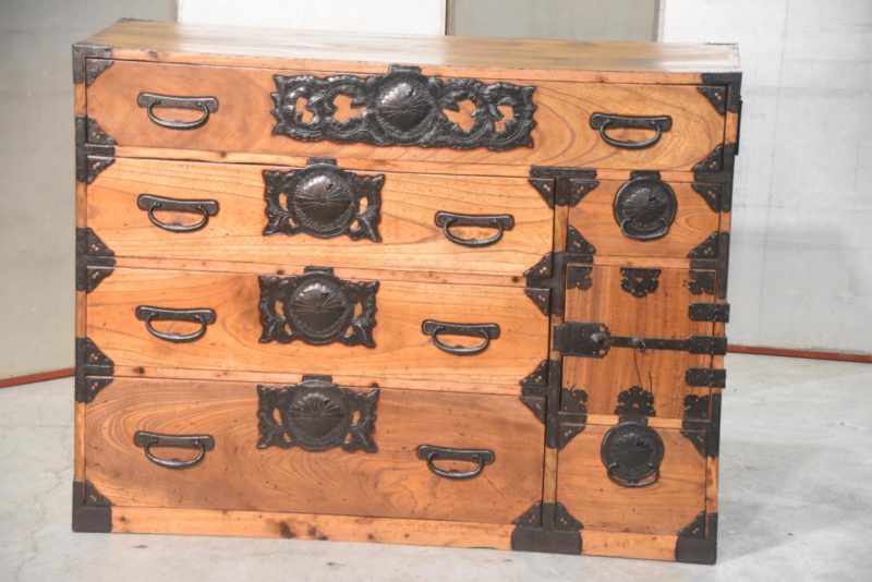 Antique Sendai Clothing Chest 1155 mm's wide - Image 13