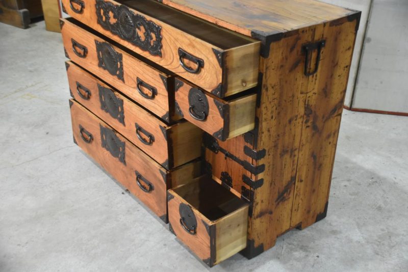 Antique Sendai Clothing Chest 1155 mm's wide - Image 9